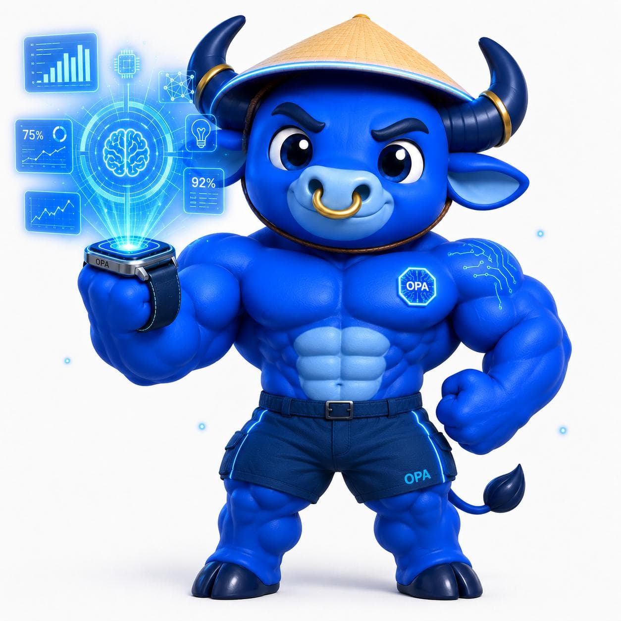 OPA AI mascot encouraging candidates